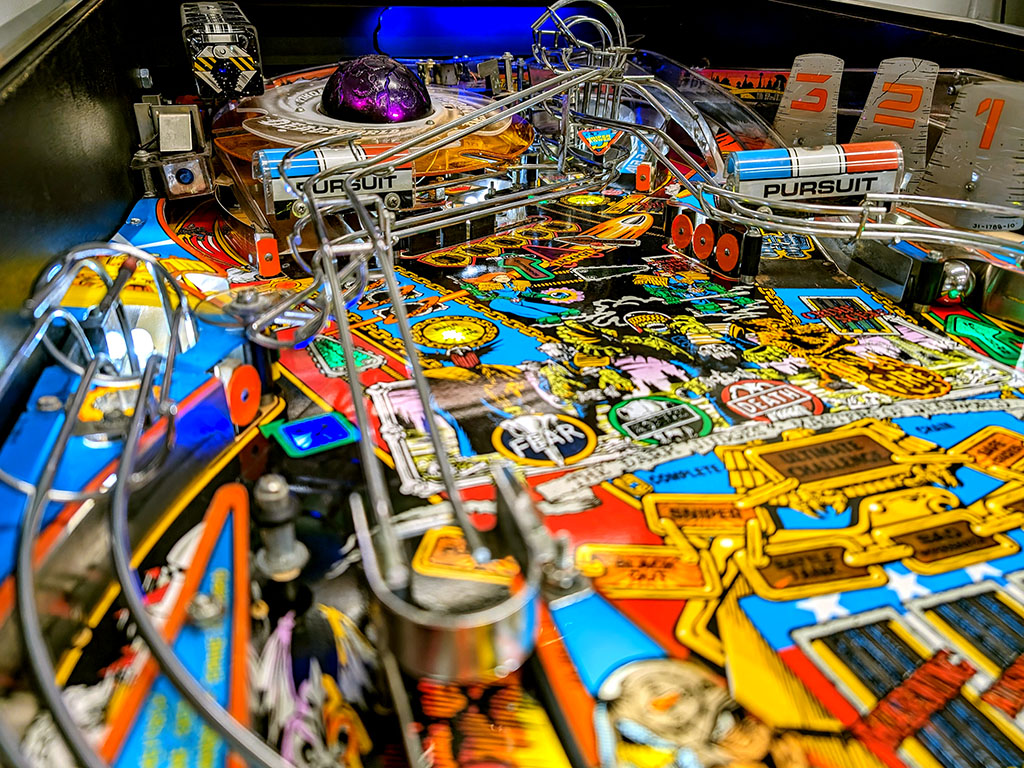 Judge Dredd Pinball Machine - Playfield View